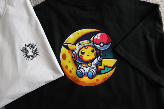 T-shirt oversize Pokémon personnalisable - PikaMoonBall
